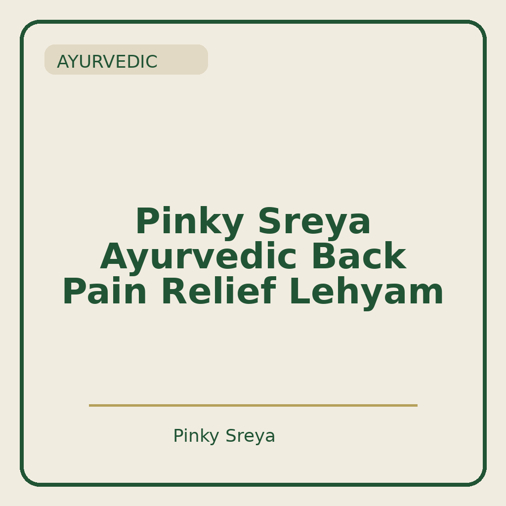 Lehyam for Back Pain
