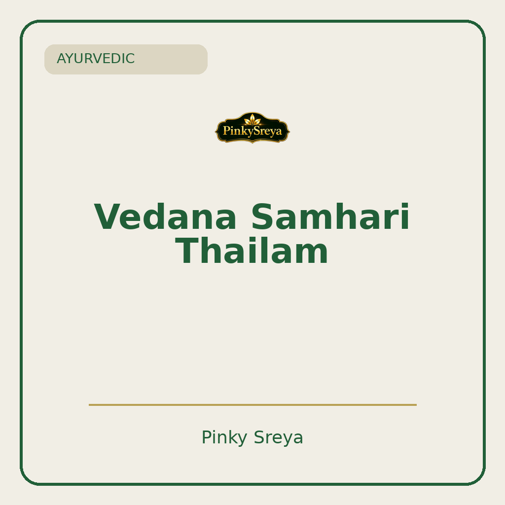 Vedana Samhari Thailam