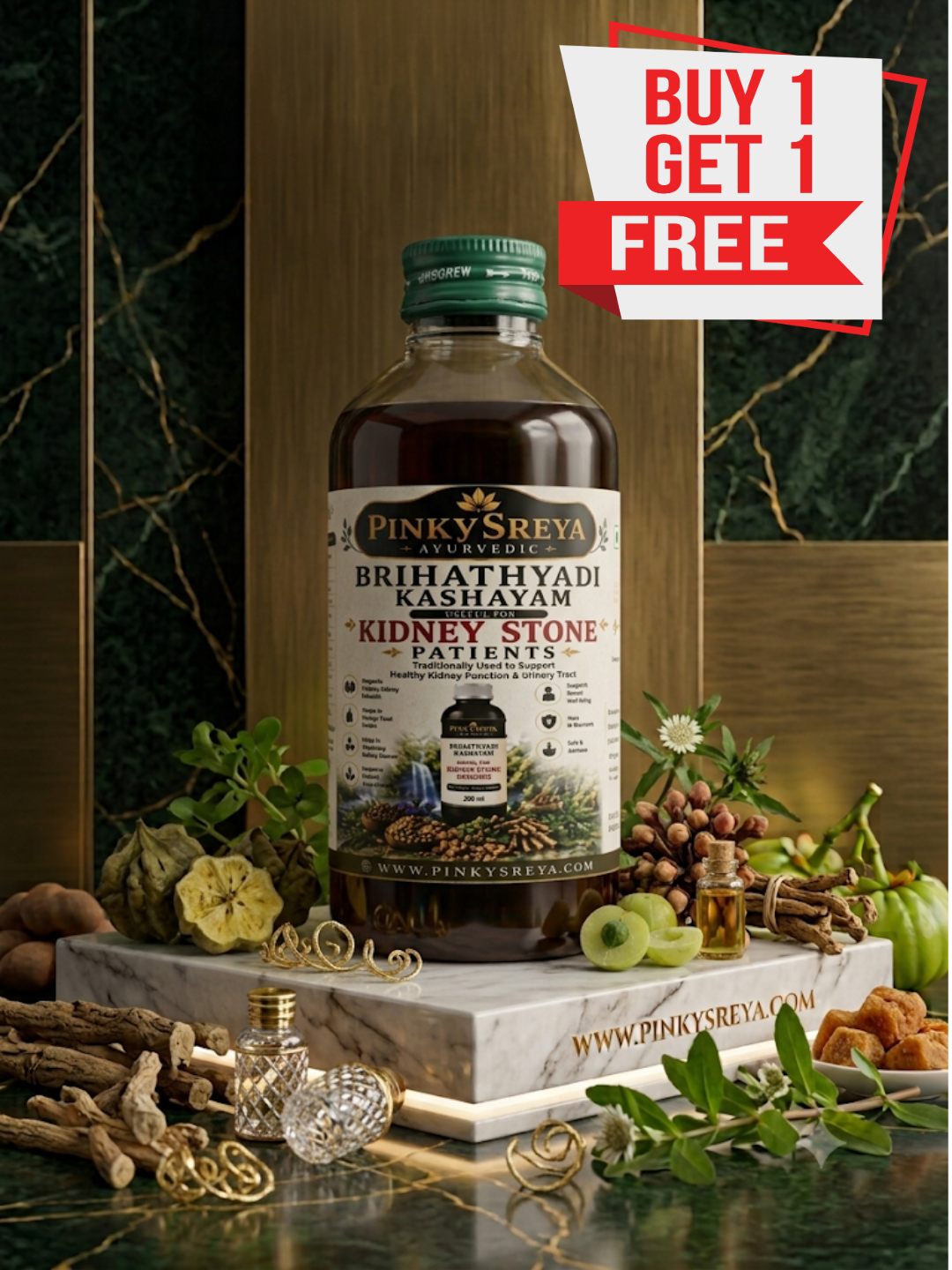 Brihathyadi Kashayam – Kidney Stone & Urinary Health Decoction