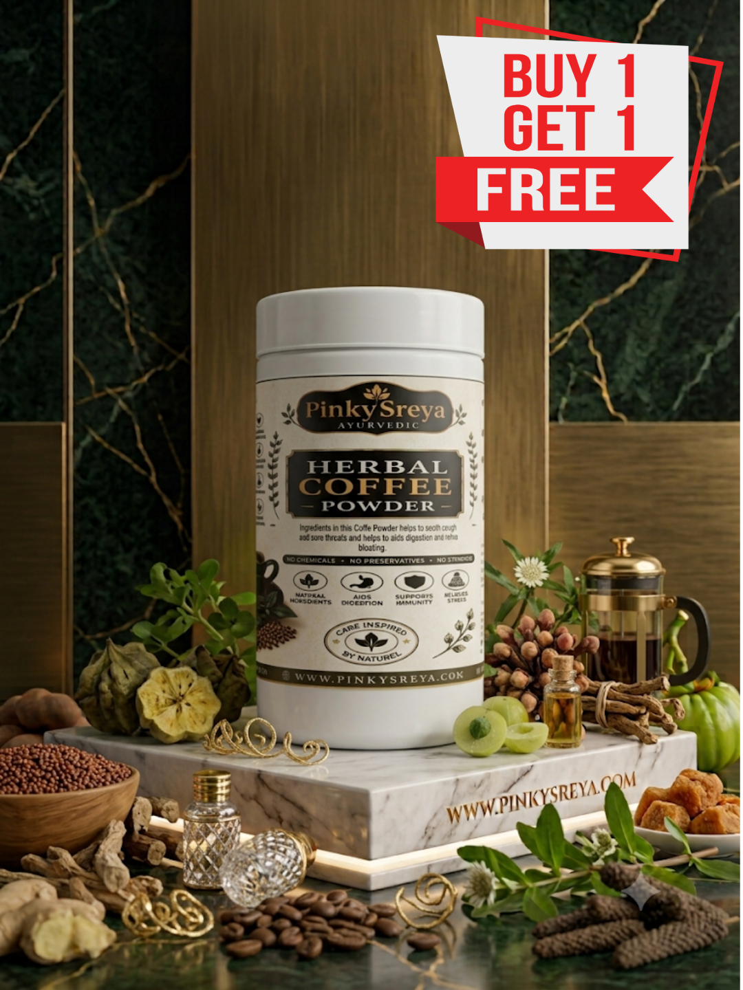 Ayurvedic Ginger Coffee (Chukku Kaapi) – Cough, Cold & Immunity Blend