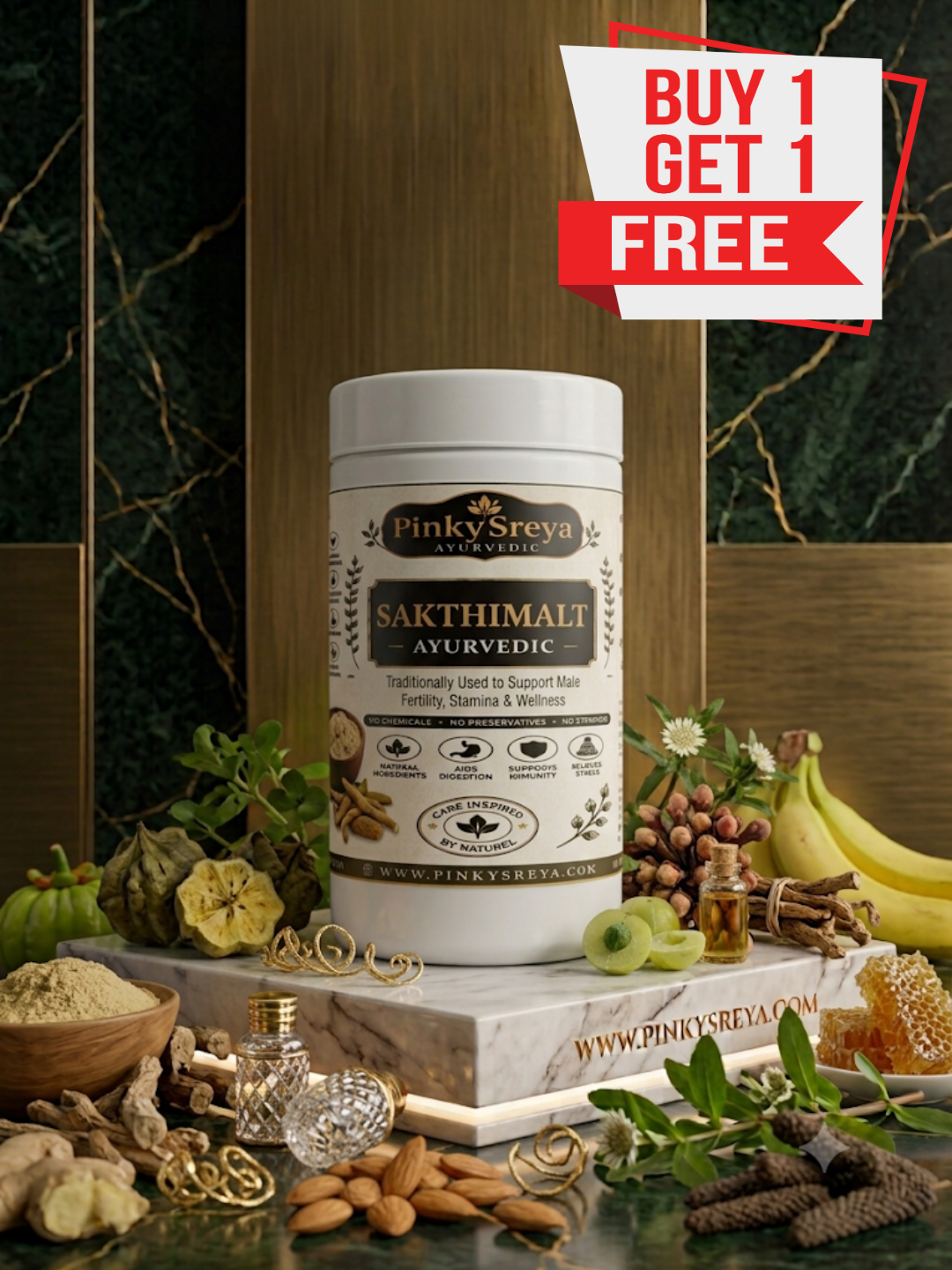 Sakthimalt – Men's Daily Stamina & Vitality Herbal Malt
