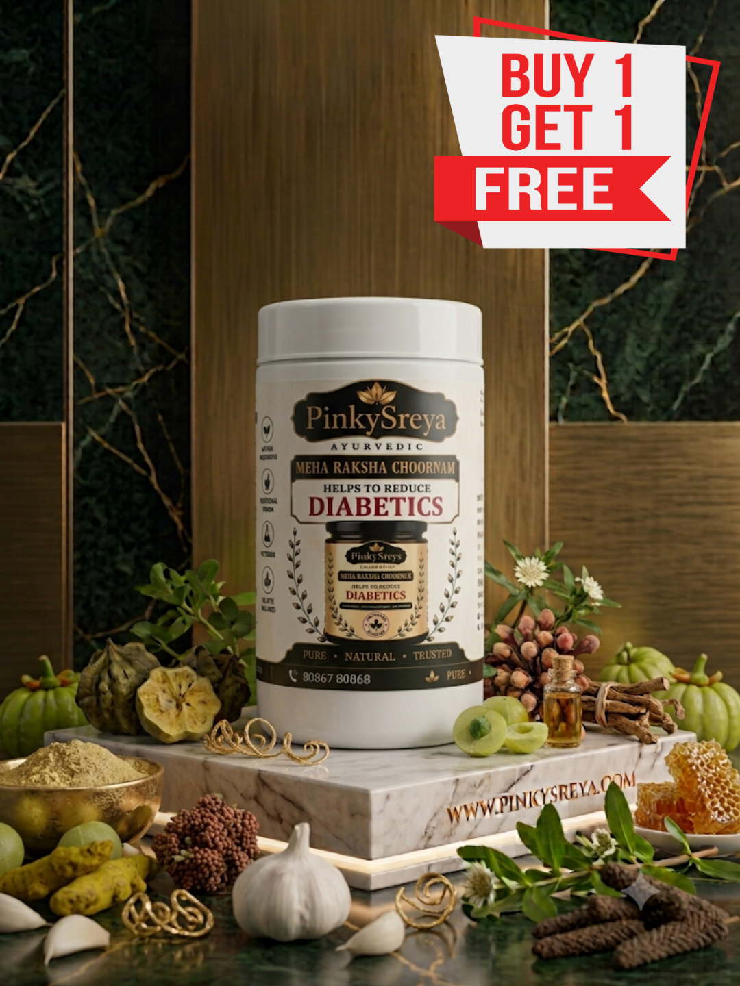 Meha Raksha Choornam – Ayurvedic Blood Sugar Care Powder