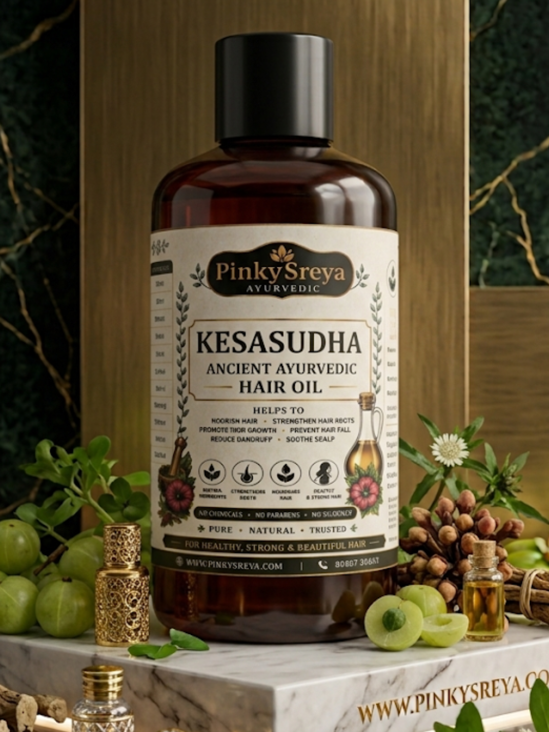 Kesa Sudha – Herbal Hair Growth & Anti-Hair Fall Oil
