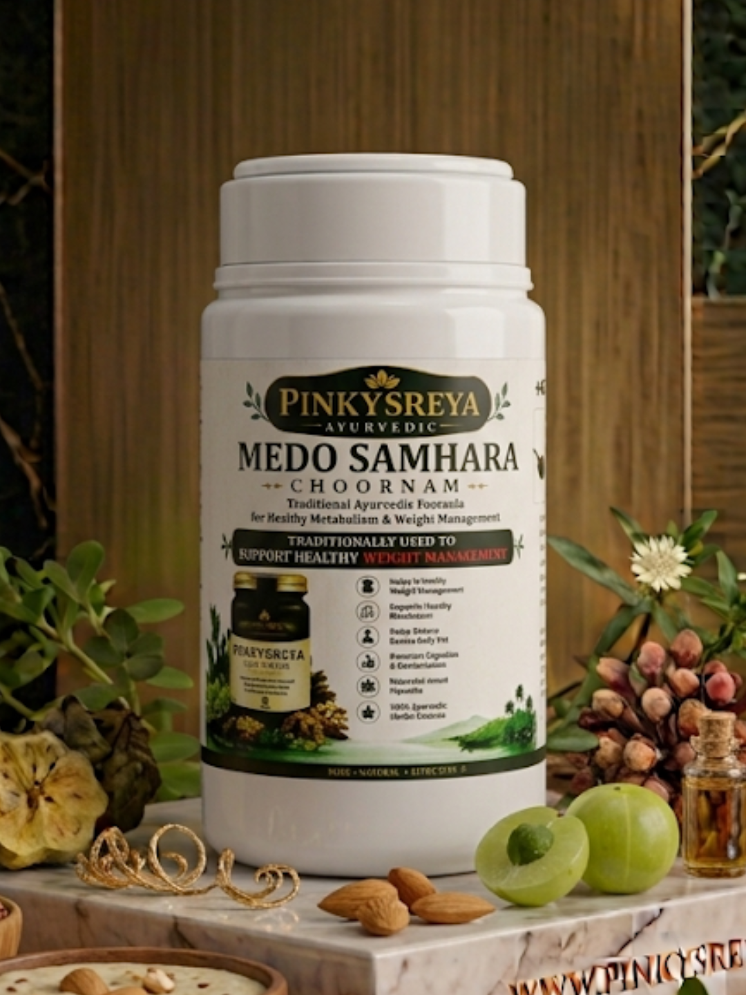 Medo Samhara Churnam – Herbal Fat Burner & Detox Powder