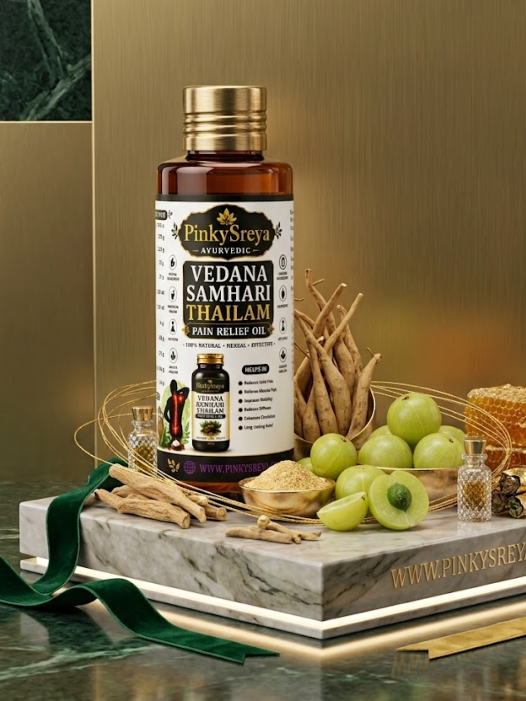 Vedana Samhari Thailam – Joint & Knee Pain Relief Oil