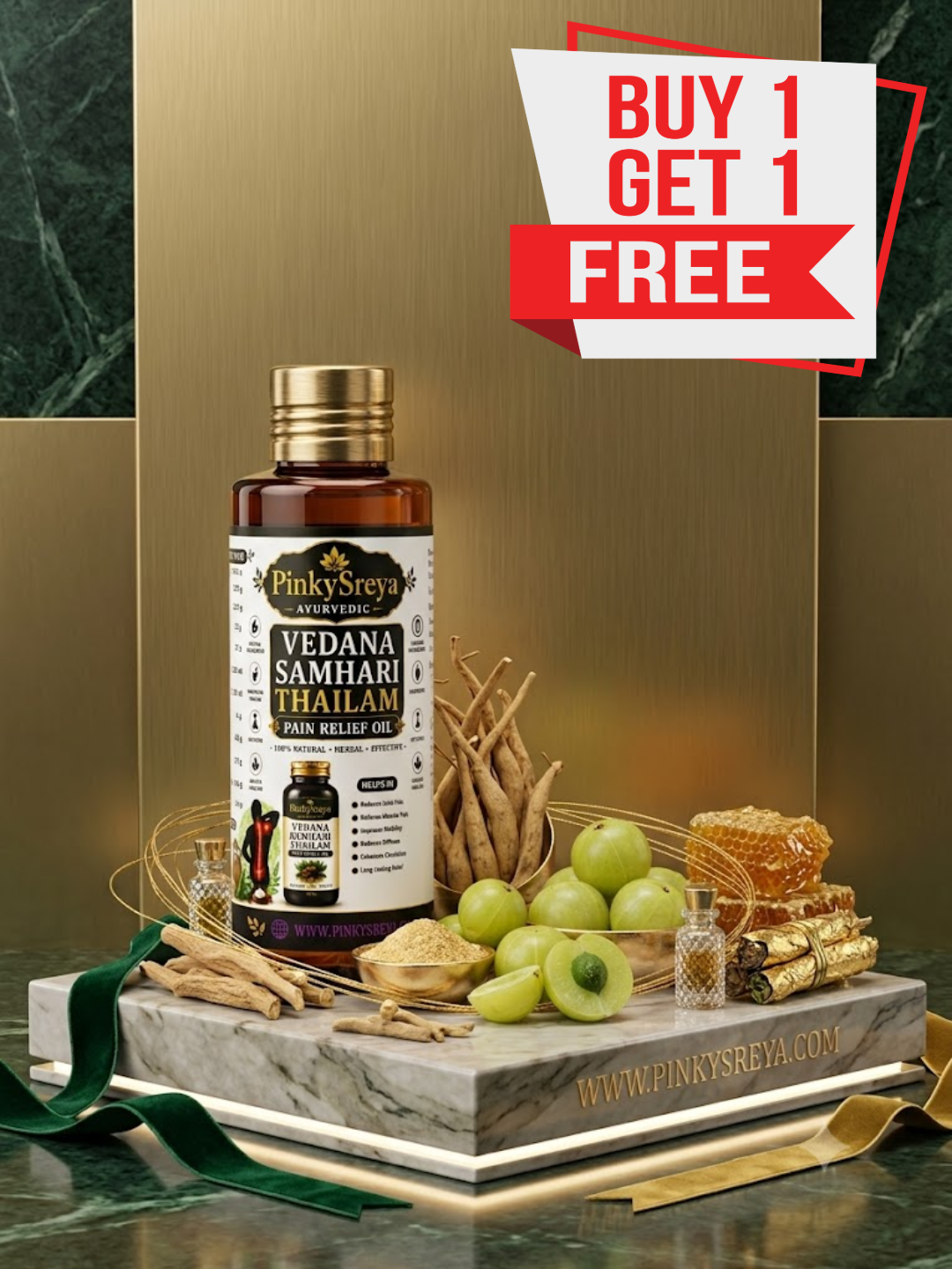 Vedana Samhari Thailam – Joint & Knee Pain Relief Oil